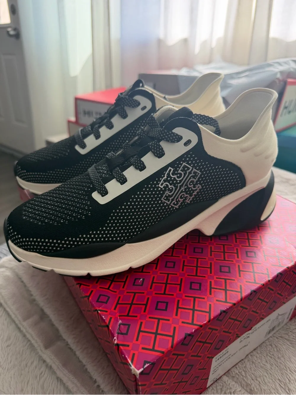 Tory Burch Good Luck Knit Trainer Size 9.5